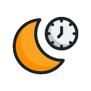 Clock animation symbolizing flexible deadlines